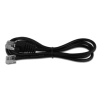 Kabel RJ12 24V pro pokladní zásuvky VIRTUOS připojení k tiskárně, 1,1 m, černý