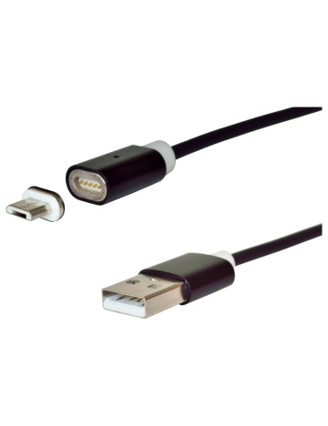 Kabel micro USB  - USB 2.0, magnetický, nabíjecí, 1,8 m