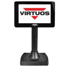 VIRTUOS SD700F, 7" IPS LCD barevný zákaznický displej, USB, černý