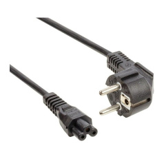 PremiumCord kabel síťový 230V 1m, trojlístek "Mickey Mouse"