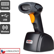 Scanner VIRTUOS HW-311A, bezdrátový se základnou USB, černá