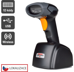 Scanner VIRTUOS HW-311A, bezdrátový se základnou USB, černá